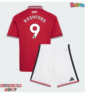 Manchester United Marcus Rashford #9 Hjemmebanesæt Børn 2026-27 Kort ærmer (+ korte bukser)
